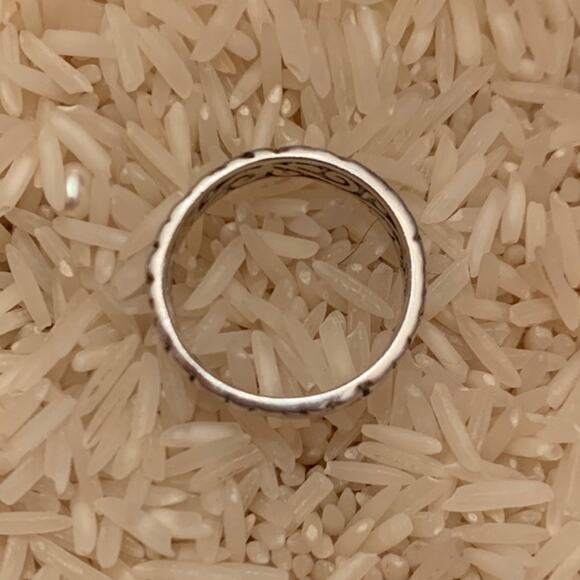 Sarda Sterling Silver Decorative Band - Picture 3 of 4